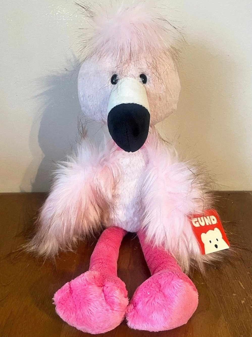 Gund Toothpick Flamingo 16” Plush Stuffed Animal Toy Hard To Find NWT